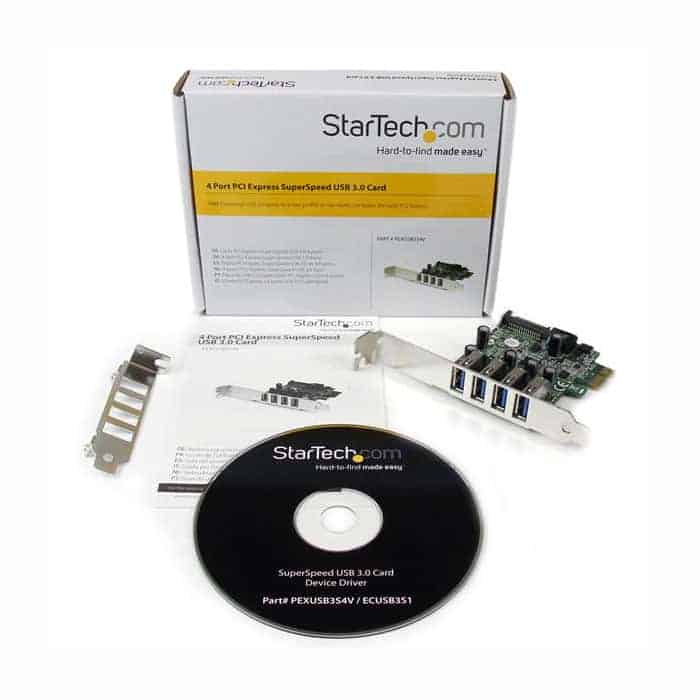 (image for) 4 Port PCIe USB 3.0 Expansion Card from StarTech.com